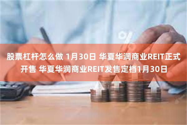 股票杠杆怎么做 1月30日 华夏华润商业REIT正式开售 华夏华润商业REIT发售定档1月30日