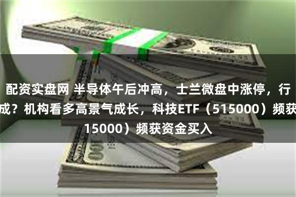 配资实盘网 半导体午后冲高，士兰微盘中涨停，行业筑底完成？机构看多高景气成长，科技ETF（515000）频获资金买入