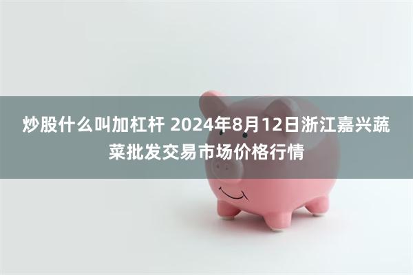 炒股什么叫加杠杆 2024年8月12日浙江嘉兴蔬菜批发交易市场价格行情