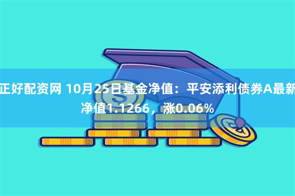 正好配资网 10月25日基金净值：平安添利债券A最新净值1.1266，涨0.06%