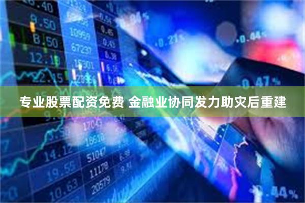 专业股票配资免费 金融业协同发力助灾后重建