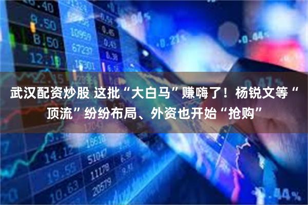 武汉配资炒股 这批“大白马”赚嗨了！杨锐文等“顶流”纷纷布局